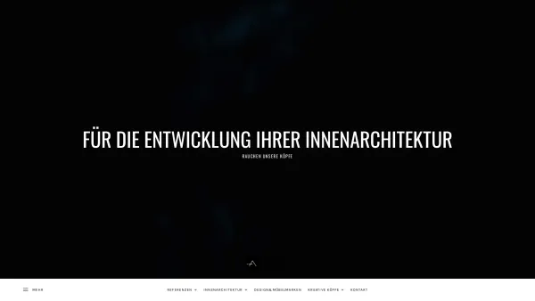 Website Screenshot: Wohnatelier GesmbH & CoKG - Für die Entwicklung Ihrer Innenarchitektur – rauchen unsere Köpfe - Date: 2023-06-26 10:25:15
