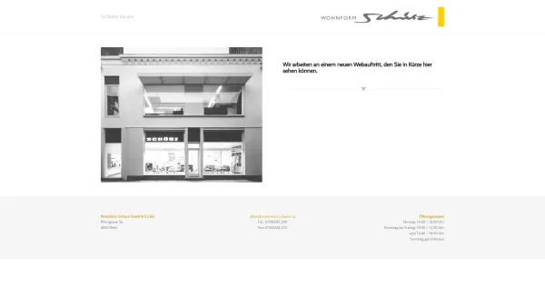 Website Screenshot: Wohnform-Schürz - Wohnform Schürz GesmbH – Just another WordPress site - Date: 2023-06-15 16:02:34
