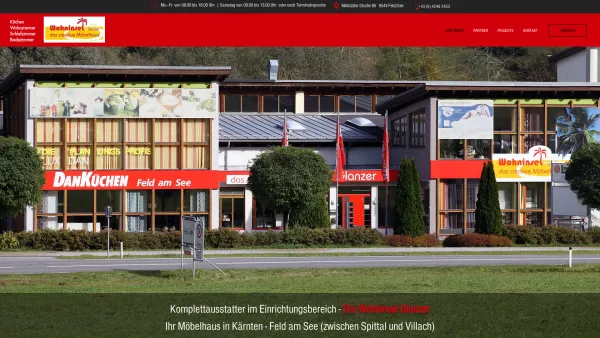 Website Screenshot: Wilhelm Moebelhaus Glanzer Wohninsel - START | Spitz - Date: 2023-06-26 10:25:15