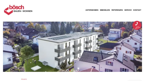 Website Screenshot: bei Bösch Bauen und Wohnen - Startseite - Bösch Bauen und Wohnen - Date: 2023-06-26 10:25:15