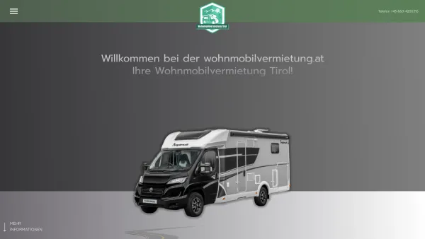 Website Screenshot: Koch Start - Wohnmobil - Wohnmobilvermietung Tirol - Date: 2023-06-26 10:25:15