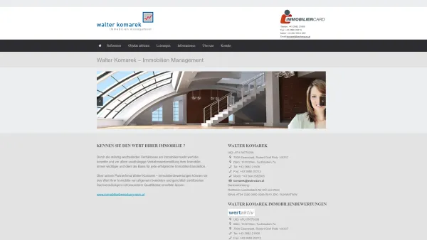 Website Screenshot: Walter Komarek Immobilien Consulting - - Wohnraum – Walter Komarek Immoblien Consulting - Date: 2023-06-26 10:25:15