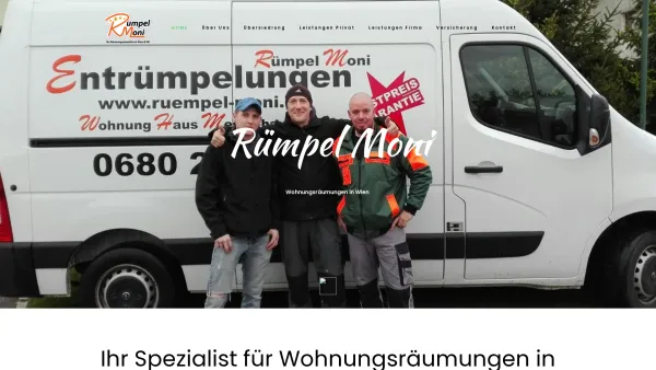 Website Screenshot: Rümpel-Moni - Wohnungsräumungen & Haushaltsauflösungen | Rümpel Moni - Date: 2023-06-15 16:02:34