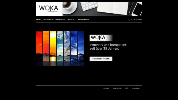 Website Screenshot: WOKA Management & Kommunikation e.U. - WOKA Die Agentur - Date: 2023-06-26 10:25:15