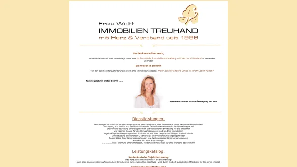 Website Screenshot: ERIKA WOLFF Immobilienverwaltung - Wolff - Immobilien - Date: 2023-06-14 10:46:22