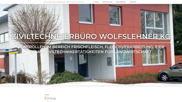 Website Screenshot: Ziviltechnikerbüro Wolfslehner ZTB-WOLFSLEHNER - ZIVILTECHNIKERBÜRO WOLFSLEHNER KG - Date: 2023-06-26 10:25:18