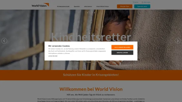 Website Screenshot: World Vision - World Vision Österreich | worldvision.at - Date: 2023-06-15 16:02:34