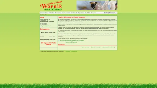 Website Screenshot: bei Wornik Gartenbau Ihr Spezialist für alle Pflanzen - Start: Wornik Gartenbau KG - Date: 2023-06-14 10:46:22