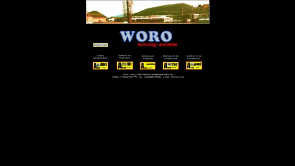 Website Screenshot: WORO GmbH - WORO - Date: 2023-06-26 10:25:18