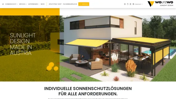 Website Screenshot: Fuetsch Paul Jalousien Markisen Sonnenschutz Markisen Jalousien und Rollläden von WO&WO Sonnenlichtdesign - Home - WOUNDWO - Date: 2023-06-26 10:25:18