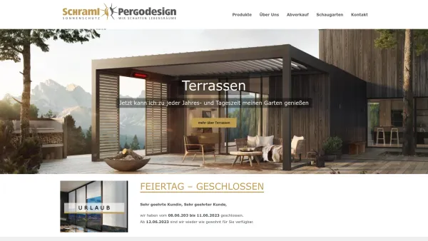 Website Screenshot: WPC-Technik KG - Schraml Pergodesign - Date: 2023-06-14 10:46:25