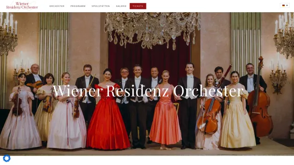 Website Screenshot: Wiener Residenz Orchester - Wiener Residenz Orchester | WRO | Konzerte von Mozart in Wien - Date: 2023-06-26 10:25:21