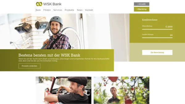 Website Screenshot: Wiener Spar u Kreditinstitut WSK - Bestens beraten mit der WSK Bank - Date: 2023-06-26 10:25:21