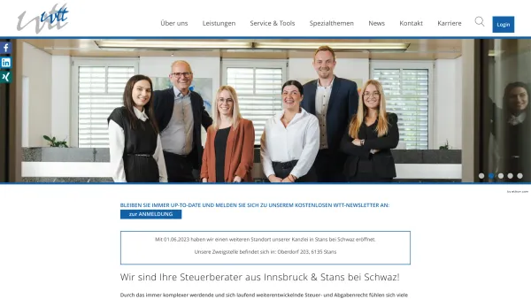 Website Screenshot: Erich Oberhauser Steuerberatungsgesellschaft bei Wirtschaftstreuhand Tirol Update Flash - Steuerberater Innsbruck | Wirtschaftstreuhand Tirol - Date: 2023-06-26 10:25:21
