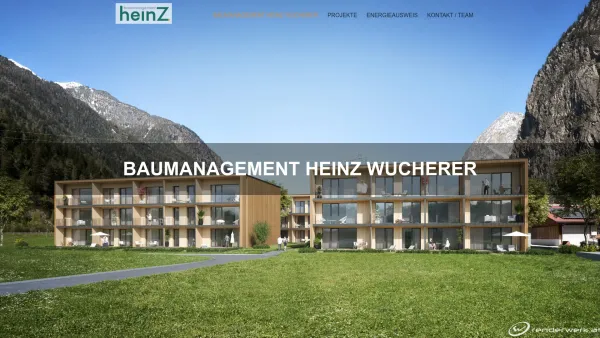 Website Screenshot: Baumeisterei Heinz Wucherer - BAUMANAGEMENT HEINZ WUCHERER - Date: 2023-06-14 10:46:25