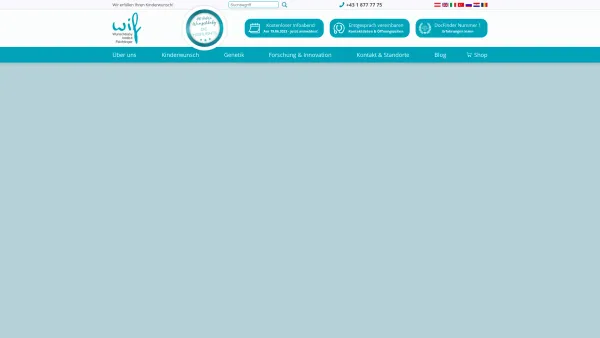 Website Screenshot: Wunschbaby Institut Feichtinger - Ihre personalisierte Kinderwunsch Behandlung, Pionier künstliche Befruchtung (IVF) - Kinderwunsch Institut Feichtinger, Wien - Date: 2023-06-26 10:25:21