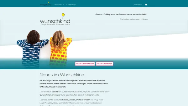 Website Screenshot: WUNSCHKIND / UMSTANDSMODE UNTERE LANDSTRASSE 30 3500 KREMS tel+43 2732 98221/15 fax e-mailoffice@wunschkind.co.at - wunschkind - Date: 2023-06-26 10:25:21