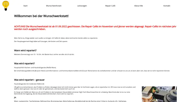 Website Screenshot: Wunschagentur Wunschwerkstatt - Wunschwerkstatt - Willkommen bei der Wunschwerkstatt! - Date: 2023-06-26 10:25:21