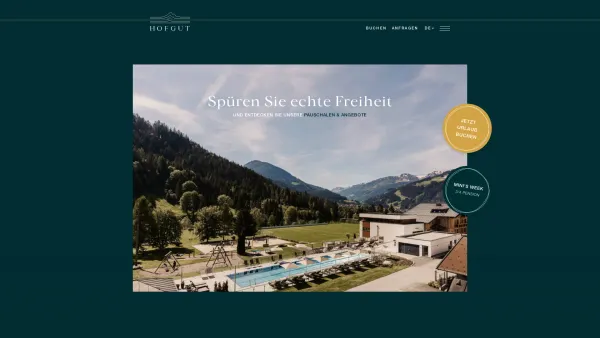 Website Screenshot: Jugendhotel Wurzenrainer GmbH - HOFGUT Apartment & Lifestyle Resort – Wagrain Salzburg - Date: 2023-06-26 10:25:24
