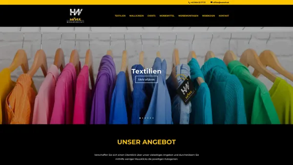 Website Screenshot: Werbewerkstatt Walter Höss  werbe werkstatt walter höss -- - Home • Höss Werbewerkstatt - Date: 2023-06-26 10:25:23