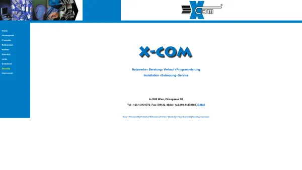 Website Screenshot: X-Com Wien - X-Com - "Die gesamte EDV aus einer Hand" - Austria +43-1-2121272 - Date: 2023-06-26 10:25:24
