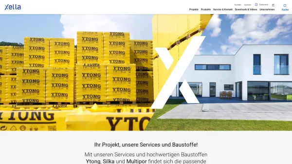 Website Screenshot: www.xella.at - Ytong, Silka, Multipor, Hebel | Xella Österreich - Date: 2023-06-26 10:25:24