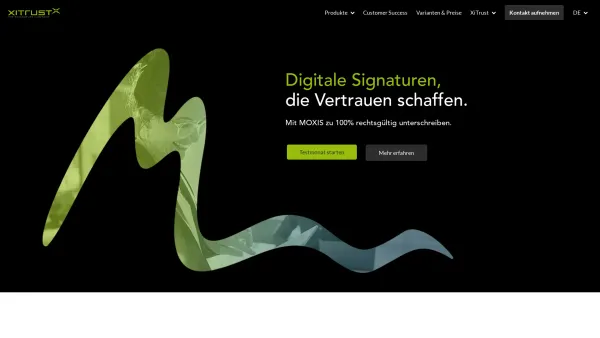 Website Screenshot: XiTrust Secure Technologies GmbH - XiTrust – the eSignature Company • XiTrust - The eSignature Company - Date: 2023-06-26 10:25:24