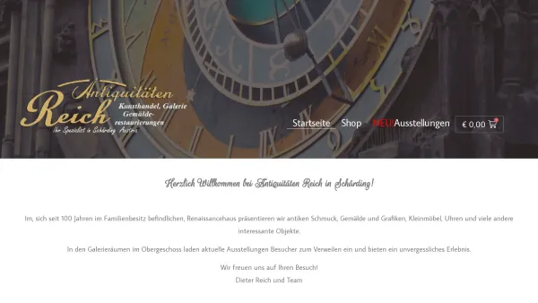 Website Screenshot: Reich-Antiquitäten - Antiquitäten Reich - Date: 2023-06-22 15:00:05