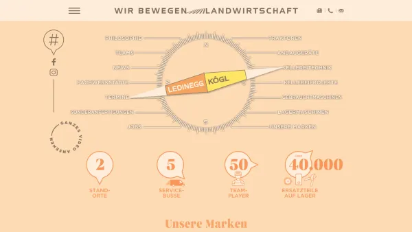 Website Screenshot: Kögl GmbH - Ledinegg_Kögl - Wir bewegen Landwirtschaft - Date: 2023-06-15 16:02:34