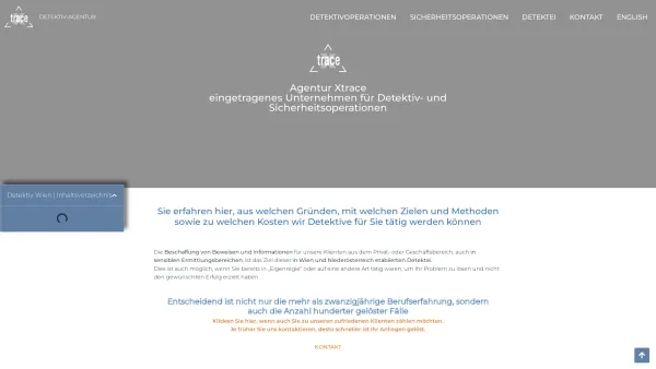 Website Screenshot: Detektiv und Personenschutzunternehmen Andreas H. Nehyba xtrace - Detektiv Wien | Agentur Xtrace - Date: 2023-06-26 10:25:27