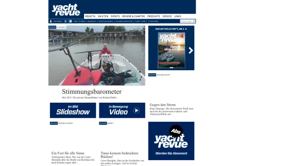 Website Screenshot: Yachtrevue Österreichs Magazfür Segeln Motorbootfahren und Wassersport - Yachtrevue - Österreichs Magazin für Segeln, Motorbootfahren und Wassersport - Date: 2023-06-26 10:25:27
