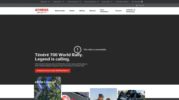Website Screenshot: Yamaha Motor Austria - Yamaha Motor Europe - Date: 2023-06-14 10:46:25