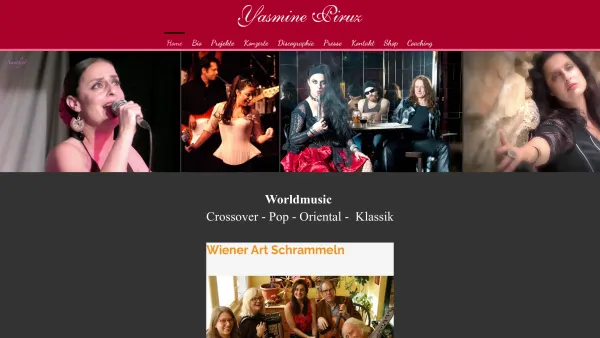 Website Screenshot: Yasmine Piruz & Band Sängerin Worldmusik-Folkloresongs aus aller Welt, für Klassik, Jazz, Pop, Rock, Gospel, Eigenkompositionen - Home | Yasmine Piruz - Date: 2023-06-26 10:25:27