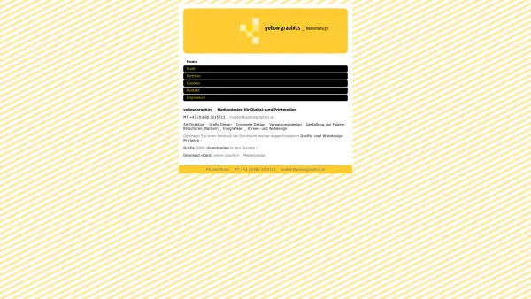 Website Screenshot: yellow graphics mediendesign michael müller - yellow graphics _ Mediendesign für Digital- und Printmedien - Date: 2023-06-26 10:25:27