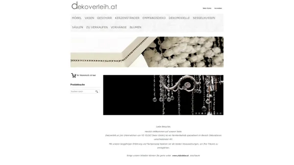 Website Screenshot: YILDIZ Dekor - Dekoverleih Wien/Österreich - Date: 2023-06-15 16:02:34