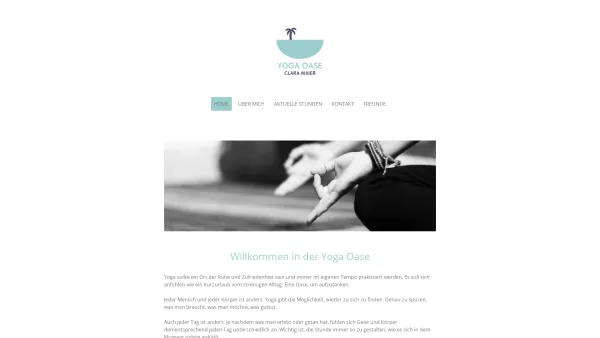 Website Screenshot: Yoga-Oase - Home - Yoga Oase | Mattersburg Burgenland - Date: 2023-06-26 10:25:27