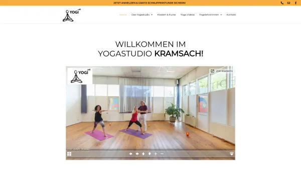 Website Screenshot: Yogi.at Yogastudio und Meditation Kramsach - Yogastudio Kramsach – Yoga, Meditation, Pranayama - Date: 2023-06-26 10:25:27