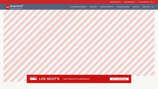 Website Screenshot: YOUNG AUSTRIA - Klassenfahrten und Schülerreisen in Österreich - Young Austria - Date: 2023-06-26 10:25:27