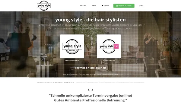 Website Screenshot: Thomas Koppitz Gesellschaft YOUNG STYLE anders als die anderen - young style - die hair stylisten · Friseure in Wien & der SCS - Date: 2023-06-15 16:02:34