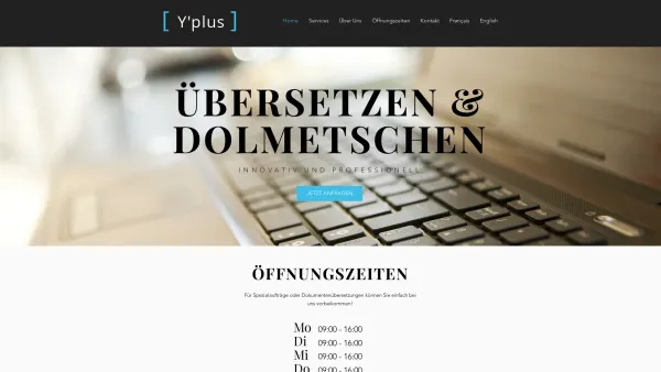 Website Screenshot: y plus  Konferenzdolmetscher und Übersetzer - Y'plus - Date: 2023-06-26 10:25:27