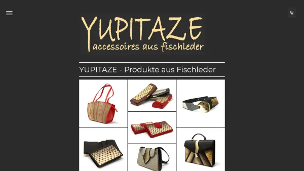 Website Screenshot: YUPITAZE - Einzigartig - YUPITAZE - Fischleder in seiner feinsten Form - Date: 2023-06-26 10:25:27