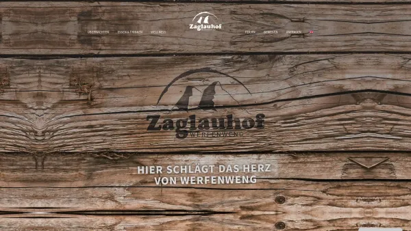Website Screenshot: Zaglauhof  Landhaus Zaglau Liftstüberl zaglau - Zaglauhof – Werfenweng - Date: 2023-06-26 10:25:30