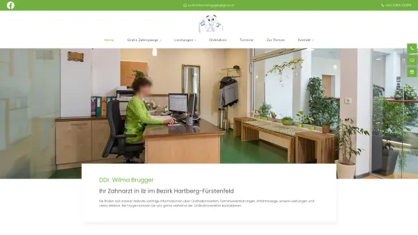 Website Screenshot: DDr. Wilma Brugger - DDr. Wilma Brugger | Zahnarzt in Ilz im Bezirk Hartberg-Fürstenfeld - Date: 2023-06-15 16:02:34