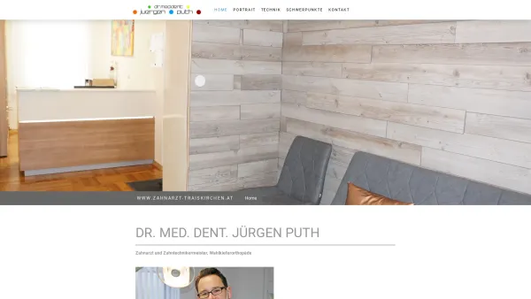 Website Screenshot: Dr. med. dent. Jürgen Puth Zahnarzt und Zahntechnikermeister - Titel - Date: 2023-06-26 10:25:30