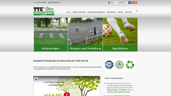 Website Screenshot: ZAHRER GmbH & Co KG - Home - TTE Rasengitter-Öko-Bodensystem-Bodenelemente - Date: 2023-06-15 16:02:34