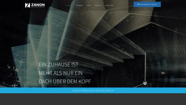Website Screenshot: Bautech Zanon - Zanon – Planung, Statik und Baumanagement GmbH - Date: 2023-06-15 16:02:34