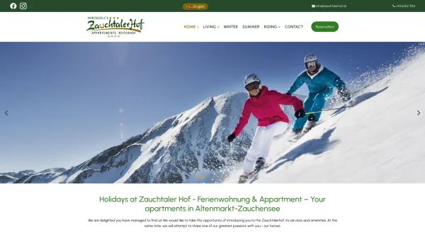Website Screenshot: Zauchtaler Hof - Zauchtaler Hof - Ferienwohnung & Appartment - Holiday in Altenmarkt im Pongau - Date: 2023-06-26 10:25:33