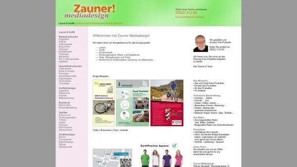 Website Screenshot: Zauner Mediadesign - Zauner Mediadesign - Karl Zauner - Wiener Neustadt - Date: 2023-06-26 10:25:33