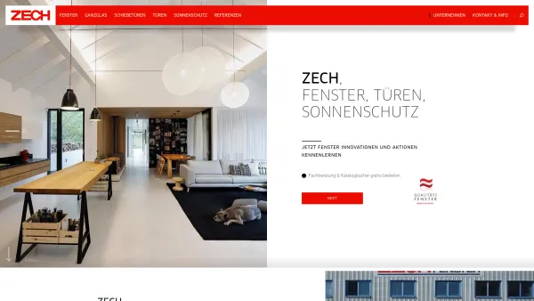 Website Screenshot: Zech Fenster - Startseite | Zech - Date: 2023-06-26 10:25:33