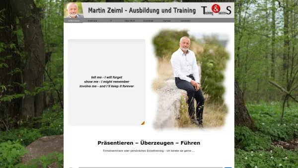 Website Screenshot: Martin ZEIML Training & Success - Martin Zeiml - Ausbildung und Training - Date: 2023-06-26 10:25:33